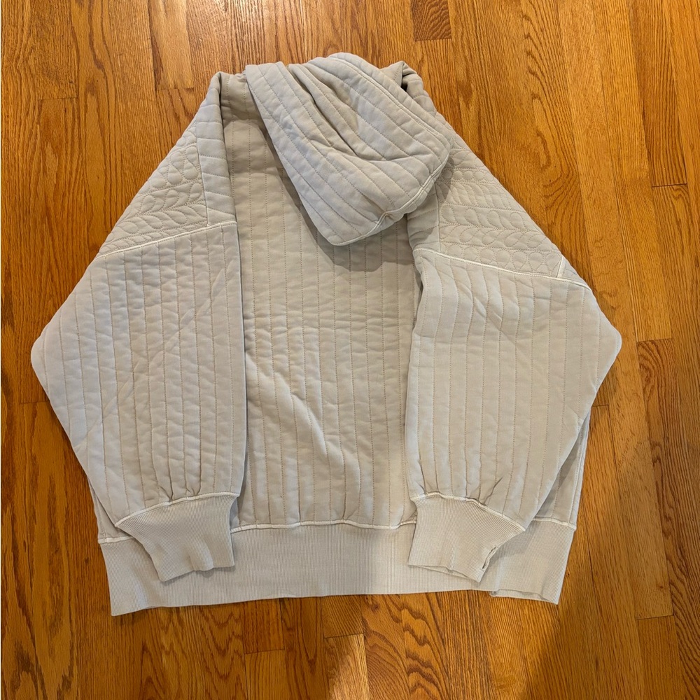 Free People Sprint to the Finish Quilted Hoodie Size Large NWT - Picture 5 of 6